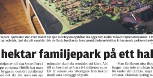 SMART PARK Miniatyr present januari 2015 Tidningen Åland