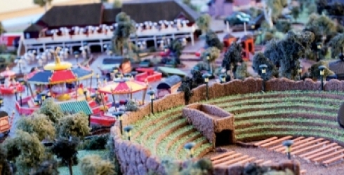 Bild på Nya Ålands presentation av SMART PARK miniatyr jan2015